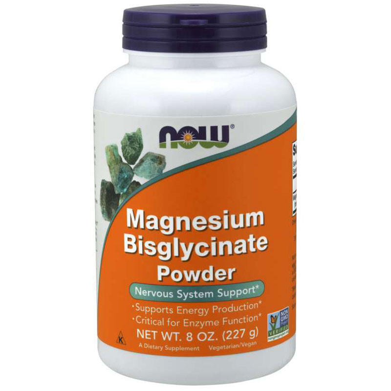 NOW Foods Minerały Magnez Now Foods Magnesium Bisglycinate Powder 227g