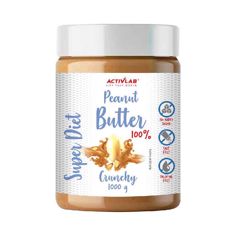 ActivLab Zdrowa Żywność Masło Orzechowe Activlab Peanut Butter Crunchy 1000g