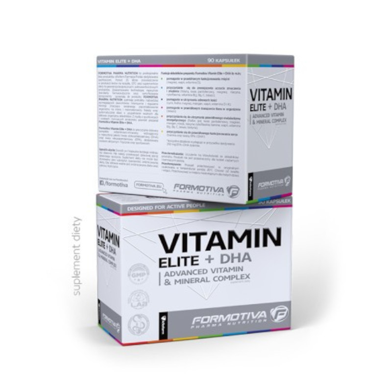 Witaminy Formotiva Vitamin Elite + DHA 90kaps
