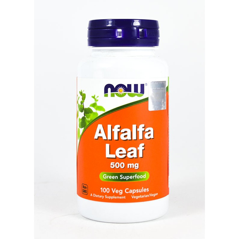 Suplement Prozdrowotny Now Foods Alfalfa Leaf 500mg 100kaps