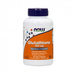 Suplement Prozdrowotny Now Foods Glutathione 500mg 60vkaps