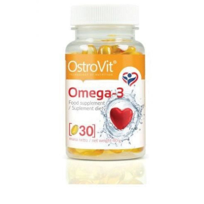 Kwasy tłuszczowe OstroVit Tran Omega-3 30 kaps