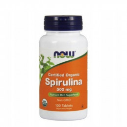 Suplement Prozdrowotny Now Foods Spirulina Organic 500mg 100tab