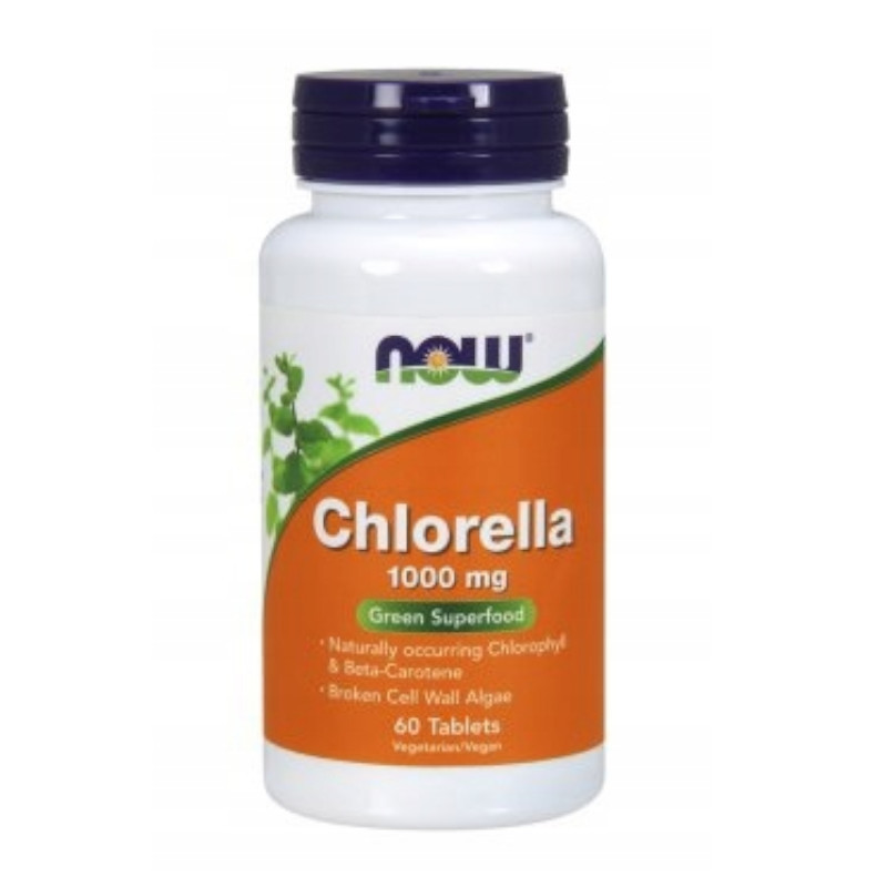 NOW Foods Detoks Chlorella Now Foods Chlorella 1000 mg 60tab