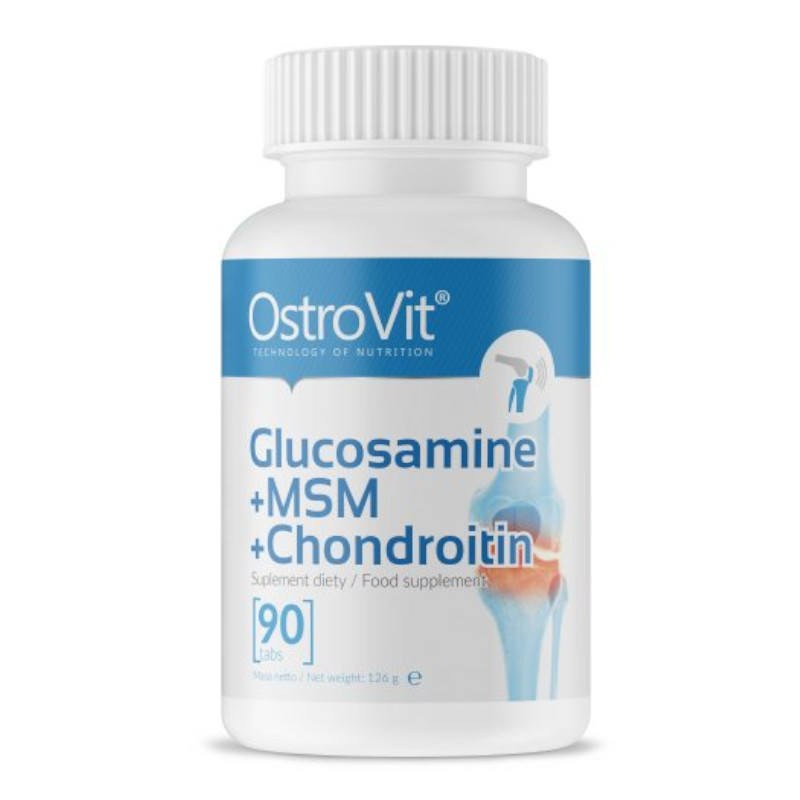 Regeneracja stawów OstroVit Glucosamine + MSM + Chondroitin 90tab