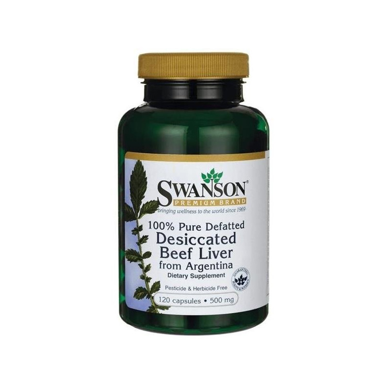 Suplement Prozdrowotny Swanson Desiccated Beef Liver 120kaps