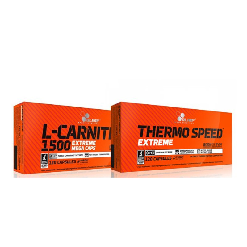 Zestaw OLIMP Thermo Speed Extreme 120kaps + OLIMP L-Carnitine 120kaps