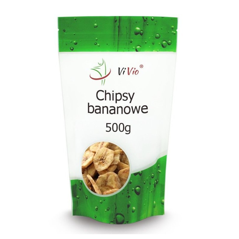 Zdrowa żywność VIVIO Chipsy banaNowe 500g