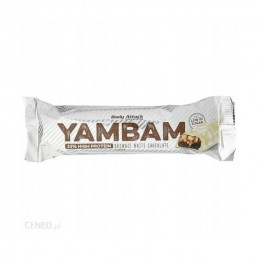 Baton Proteinowy BODY ATTACK Yambam 80g [biała czekolada brownie]