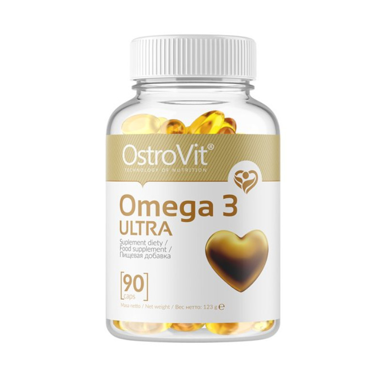Kwasy tłuszczowe OstroVit Omega-3  Ultra 90kaps