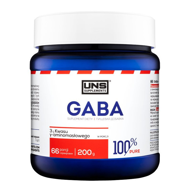 UNS Adaptogeny Kwas Gamma-Aminomasłowy UNS GABA 200g