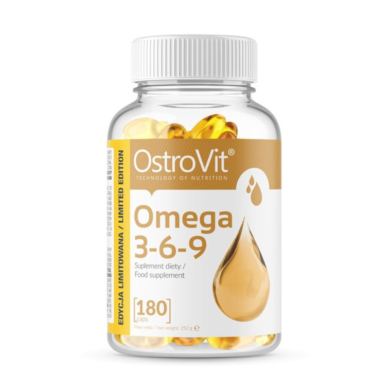 OstroVit Kwasy Tłuszczowe Omega Ostrovit Omega 3-6-9 180softgels