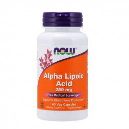 Suplement Prozdrowotny Now Foods Alpha Lipoic Acid 250 mg 60vkaps