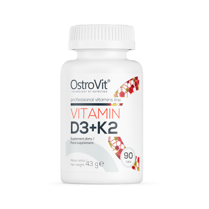 Witaminy OstroVit Vitamin D3 + K2 90tab Witaminy OstroVit Vitamin D3 + K2 90tab