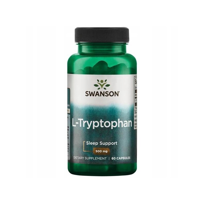 Suplement Prozdrowotny Swanson L-Tryptophan 500 mg 60vkaps
