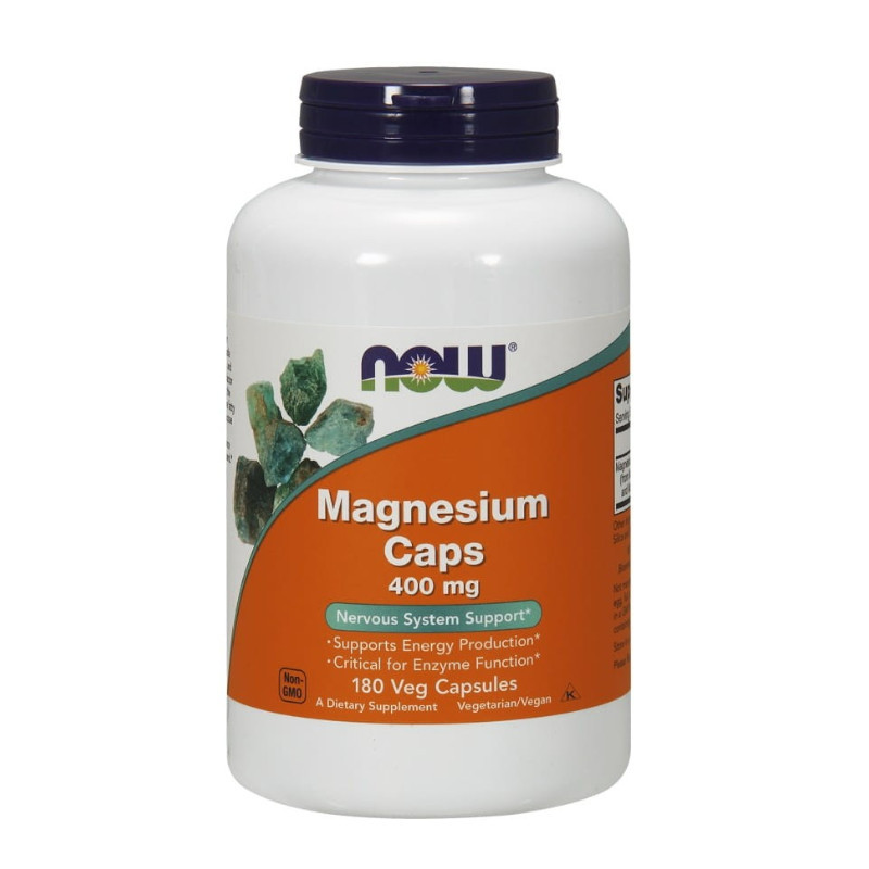 Minerały Now Foods Magnesium 400 mg 180kaps
