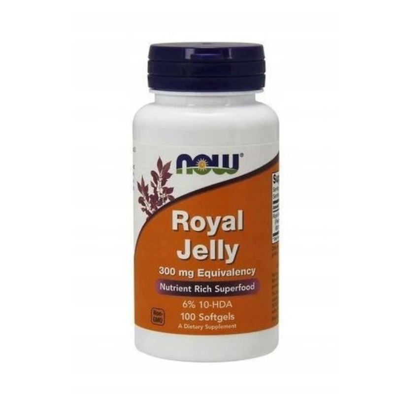 Suplement Prozdrowotny Now Foods Royal Jelly 300 mg Equivalency 100softgels