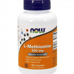 Suplement Prozdrowotny Now Foods L-Methionine 500 mg 100kaps