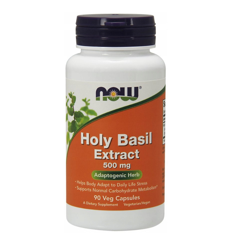 Suplement Prozdrowotny Now Foods Holy Basil Extract, 500mg 90vkaps