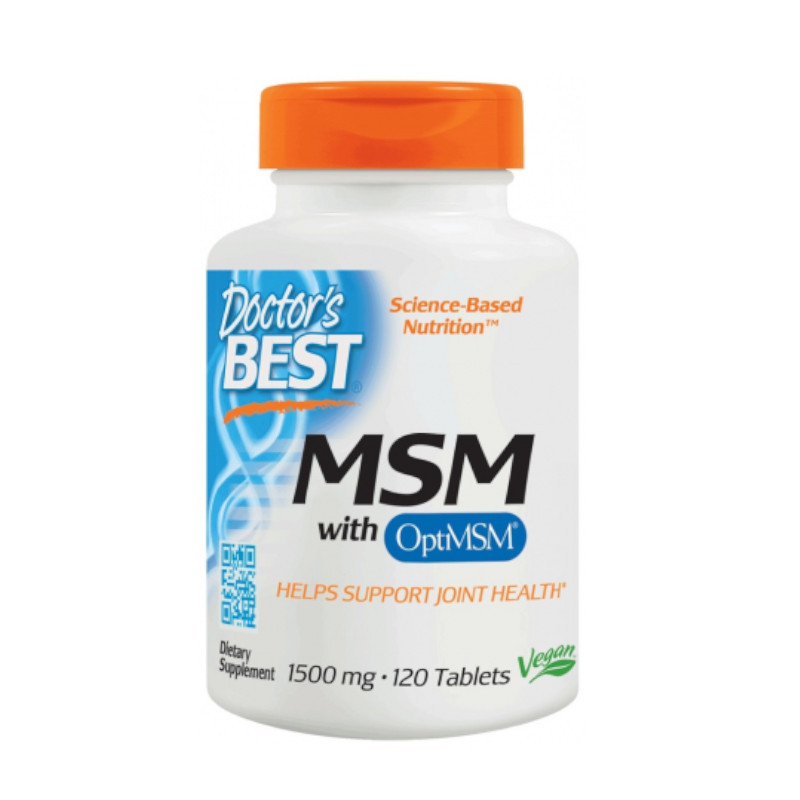Suplement Prozdrowotny Doctor's Best MSM with OptiMSM 1500mg 120tab