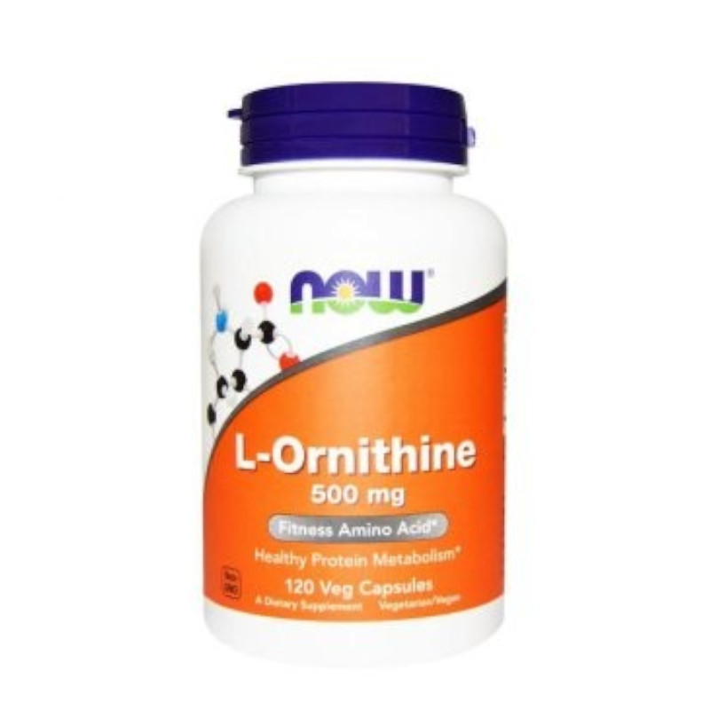 NOW Foods Aminokwasy Ornityna Now Foods L-Ornithine 500mg 120vkaps
