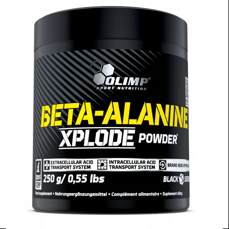 OLIMP Sport Nutrition Aminokwasy Beta Alanina Olimp Beta Alanine Xplode Powder 250g Pomarańczowy