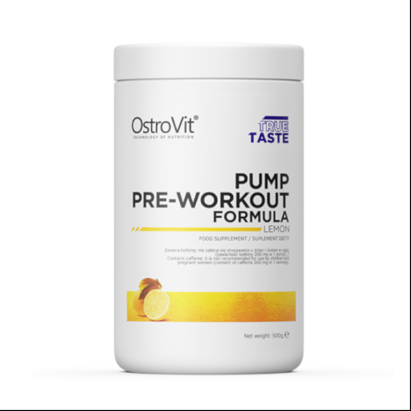 Фото - Креатин OstroVit Suplement Przedtreningowy Wieloskładnikowy  PUMP Pre-Workout Formuła 500g 