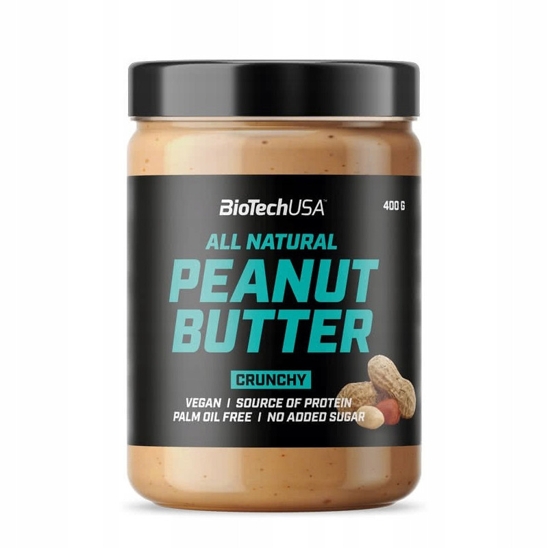 Masło orzechowe BioTechUSA All Natural Peanut Butter 400g Crunchy/Smooth