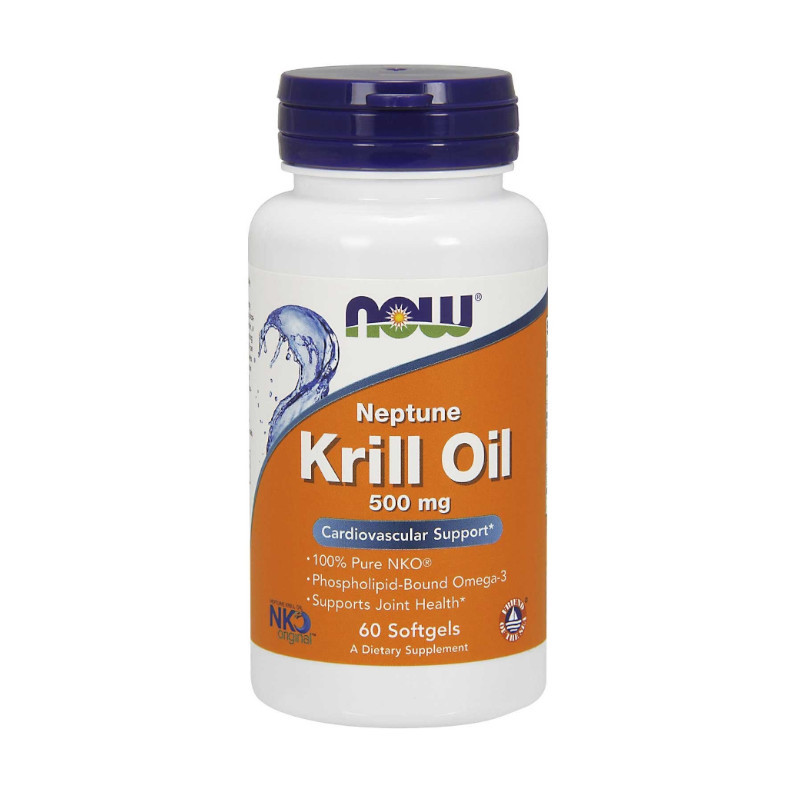 NOW Foods Kwasy Tłuszczowe Omega Now Foods Neptune Krill Oil 500mg 60softgels