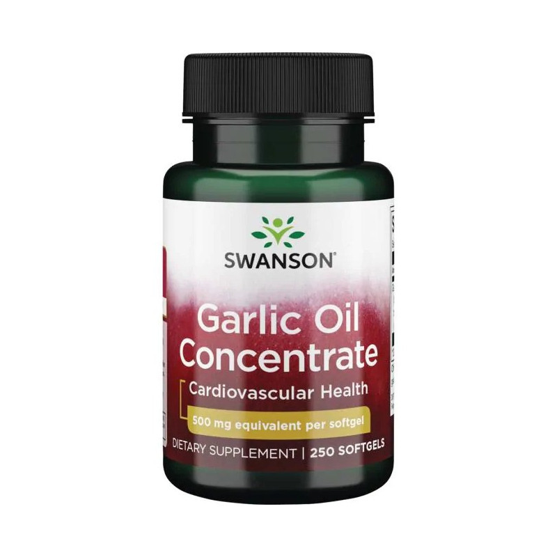 Swanson Health Products Serce i Układ Krążenia Czosnek Swanson Garlic Oil Concentrace 250softgels