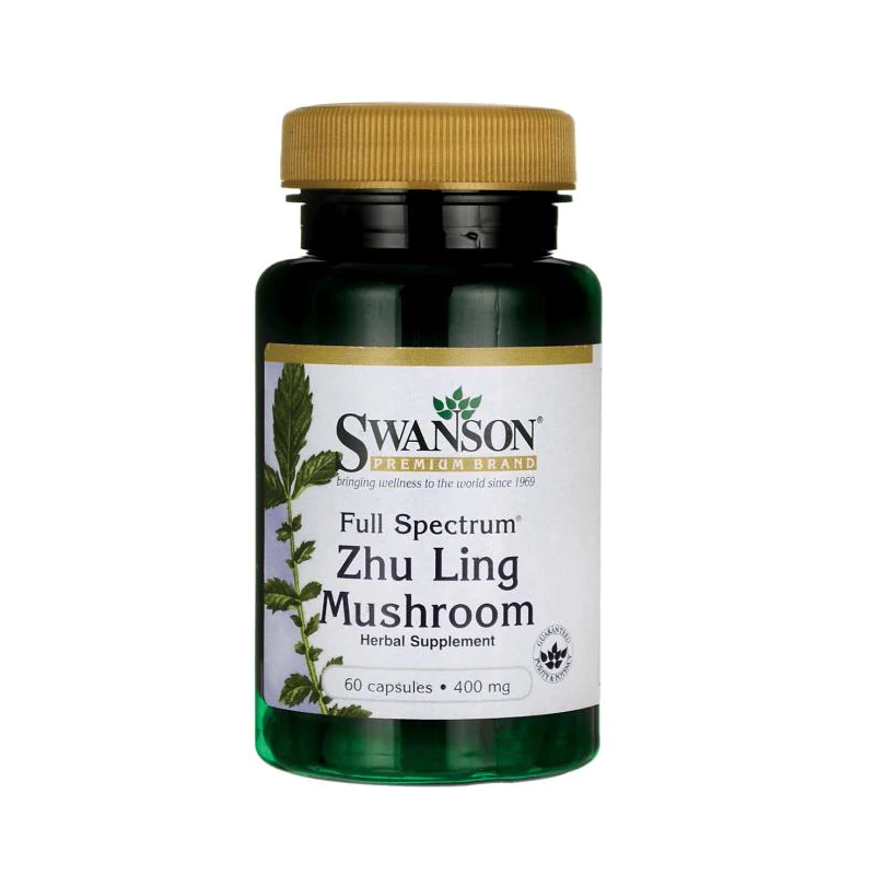 Swanson Health Products Odchudzanie Żagiew Okółkowa Swanson Zhu Ling Mushroom 400mg 60kaps