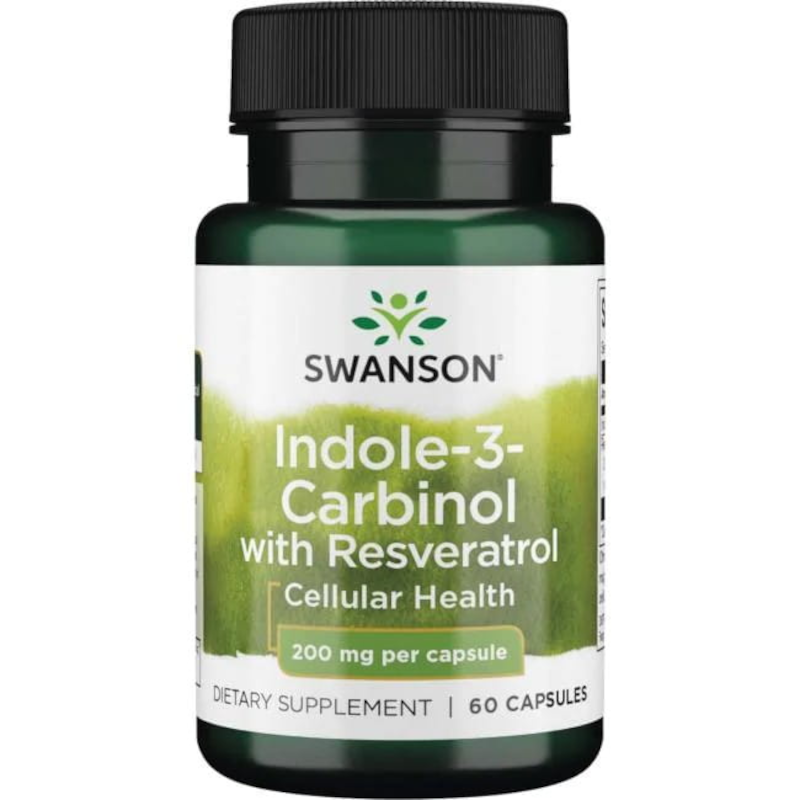 Swanson Health Products Booster Naturalnych Hormonów Swanson Indole 3-Carbinol with Resveratrol 60kaps