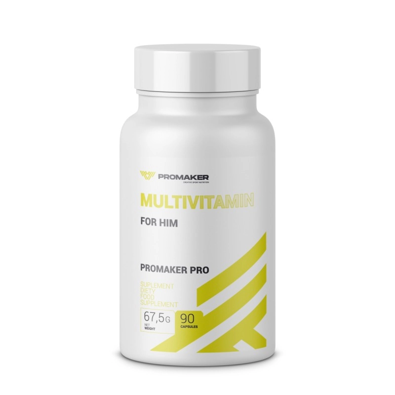 PROMAKER Creative Sport Nutrition Witaminy i minerały dla Mężczyzn Promaker Multivitamin For Him 90kaps