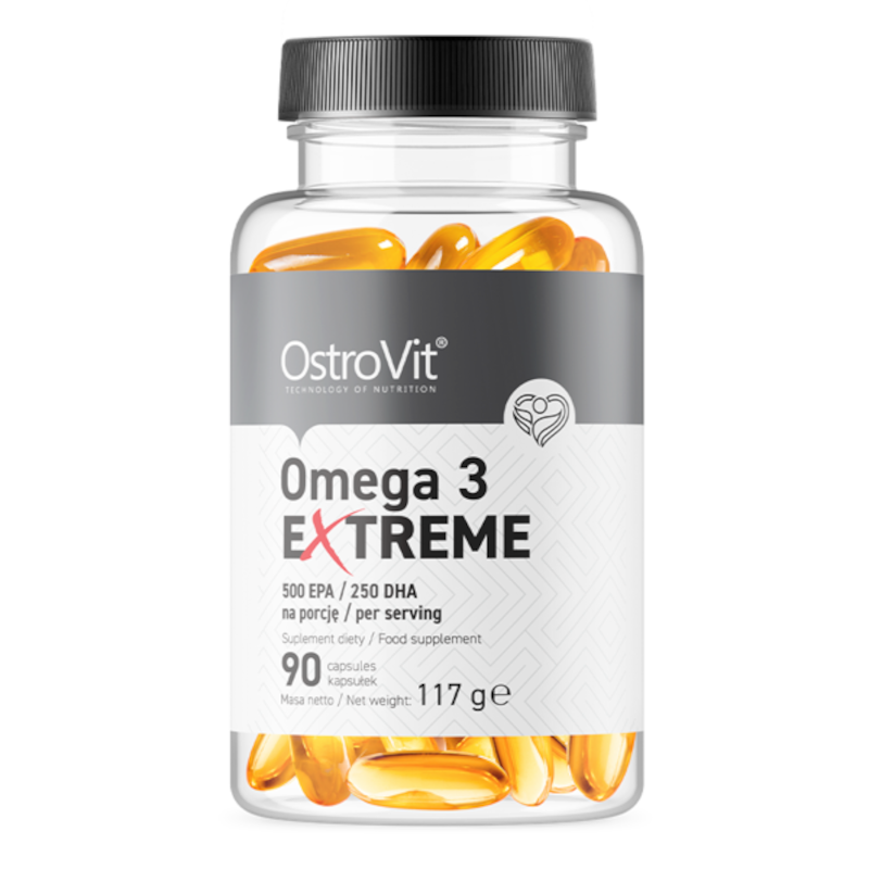 OstroVit Kwasy Tłuszczowe Omega Ostrovit Omega 3 Extreme 90softgels