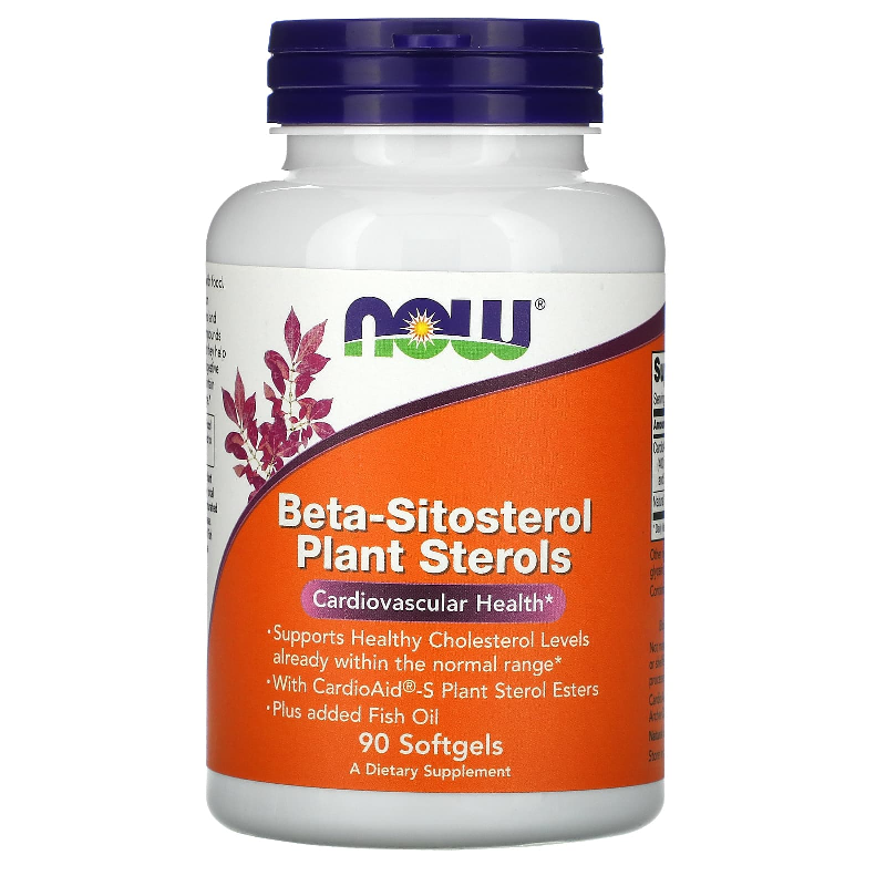 NOW Foods Zdrowe Serce Sterole Roślinne Now Foods Beta Sitosterol Plant Sterols 90softgels
