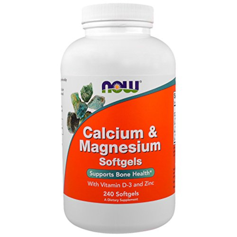 NOW Foods Witaminy i Minerały Kompleks Now Foods Magnesium & Calcium with Zinc and Vitamin D3 240softgels
