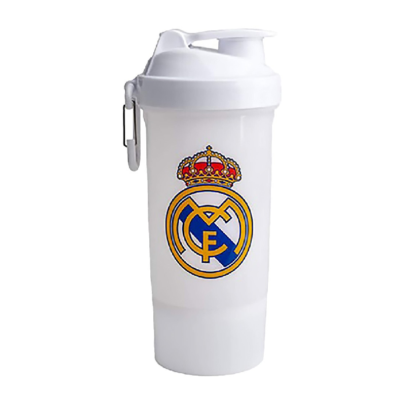 Smart shake Akcesoria Shaker SMARTSHAKE Original2Go One Real Madrid 800ml Biały