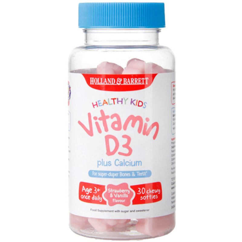 Holland & Barrett Witaminy D Holland&Barrett Kids Vitamin D3 30chewables
