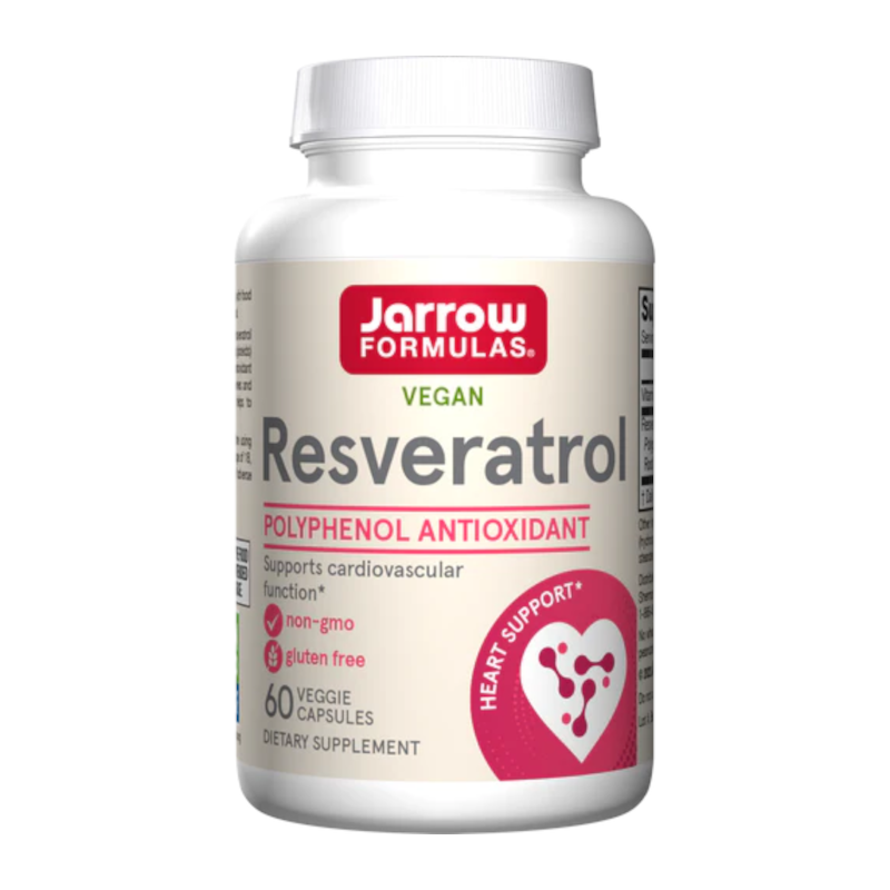 Фото - Вітаміни й мінерали Jarrow Formulas Zdrowe Serce Resweratrol  Resveratrol 100mg 60vkaps 