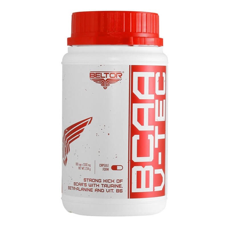 Aminokwasy BCAA V-Tec 180caps Beltor Aminokwasy BCAA V-Tec 180caps Beltor