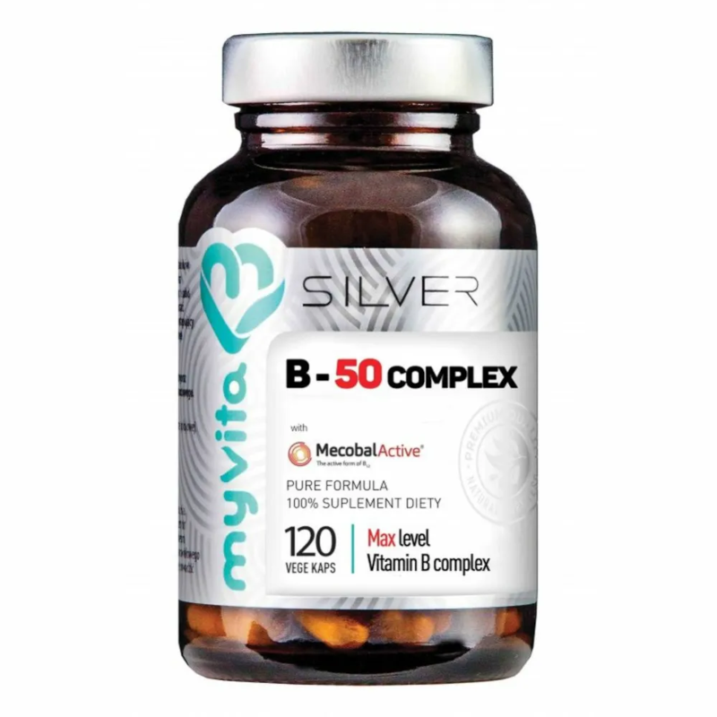 Фото - Вітаміни й мінерали Witaminy Witamina B MyVita Silver Pure 100 Witamina B-50 Complex 120kaps