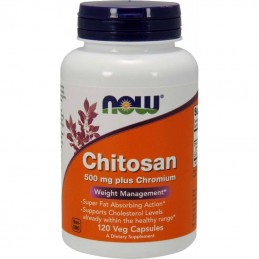 Now Foods CHITOSAN 500 MG WITH CHROMIUM - 120 tab