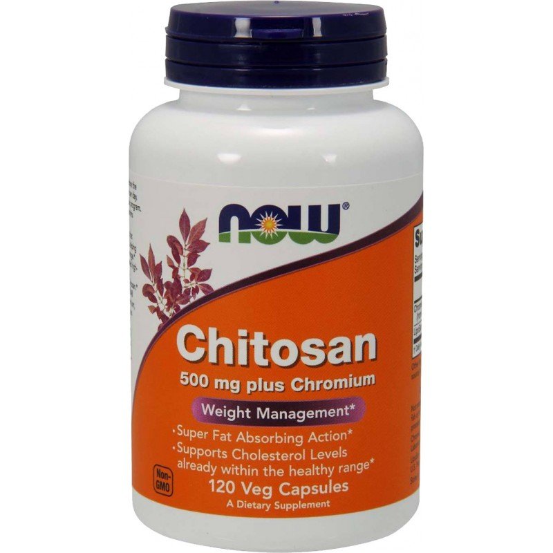 NOW Foods Odchudzanie Chitosan + Chrom Now Foods Chitosan 500mg With Chronium 120tab