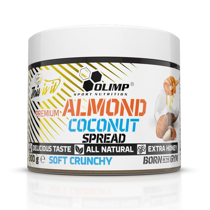 Olimp Almond Coconut Spread Soft Crunchy - 300g Olimp Almond Coconut Spread Soft Crunchy - 300g