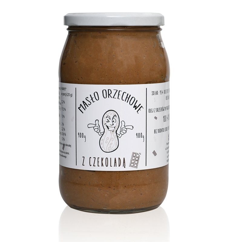 Masło orzechowe MONSTER Arachidowe z czekoladą 900g Masło orzechowe MONSTER Arachidowe z czekoladą 900g