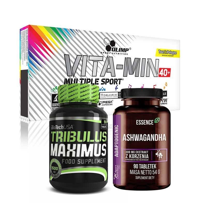 Świąteczn zestaw dla taty BiotechUsa Tribulus Maximus 90tab+Olimp Multiple Sport 60caps+Essence Ashwagandha 90tab Świąteczn zestaw dla taty BiotechUsa Tribulus Maximus 90tab+Olimp Multiple Sport 60caps+Essence Ashwagandha 90tab