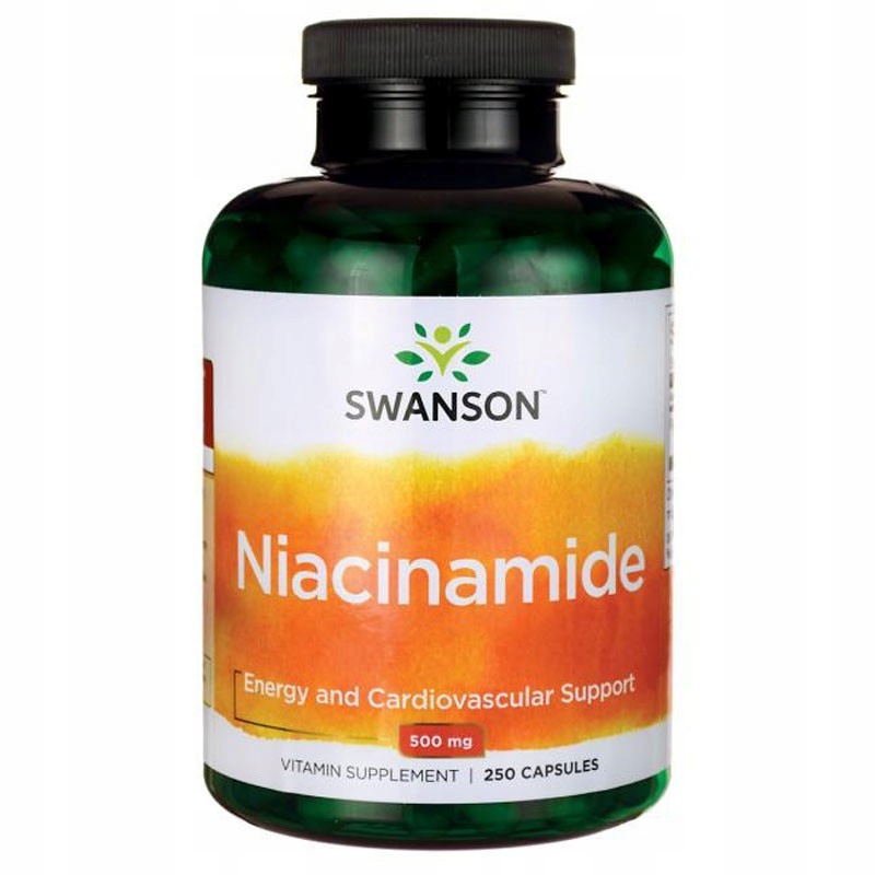 Swanson Health Products Witaminy B Swanson Niacinamide 500mg 250kaps