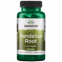 Wsparcie wątroby Swanson Dandelion Root 515mg 60caps