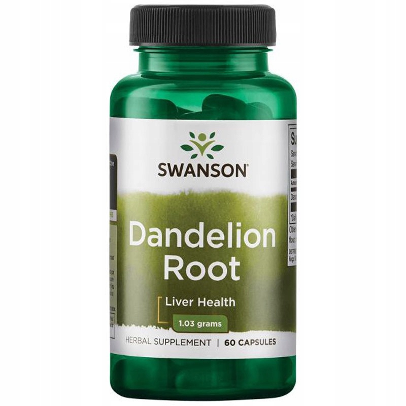 Swanson Health Products Wsparcie Wątroby Mniszek Lekarski Swanson Dandelion Root 515mg 60kaps