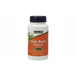 Suplement prozdrowotny NOW Foods Holy Basil Extract, 500mg 90 vcaps